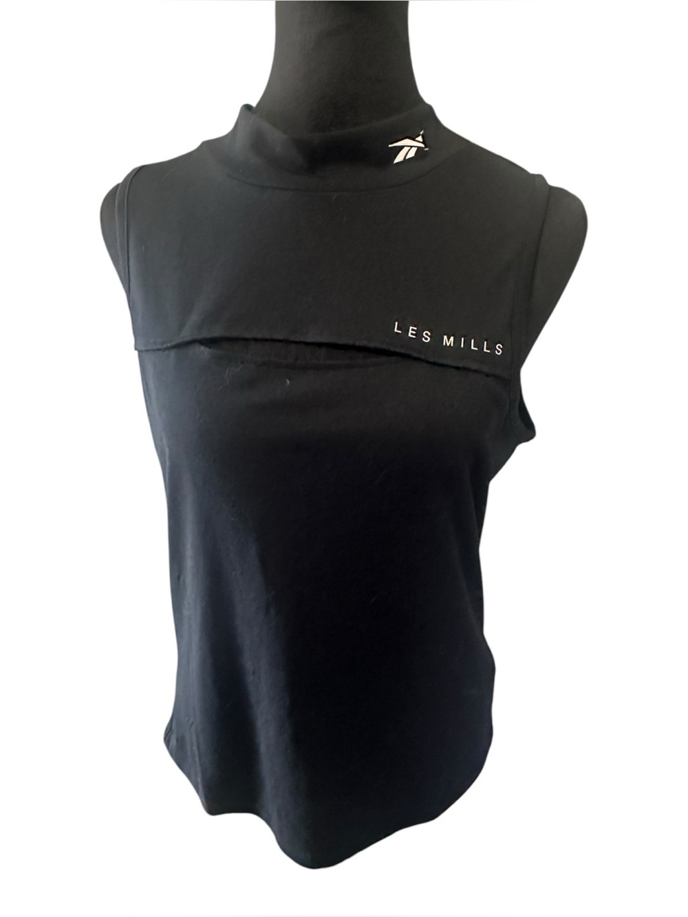 Reebok Les Mills BODYJAM Women’s Black Sleeveless Workout Tank Top Fitness